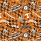 Sykel Enterprises-University of Tennessee Cotton Quilting Fabric-Tennessee Volunteers Check Allover Cotton Fabric Sold by the Yard